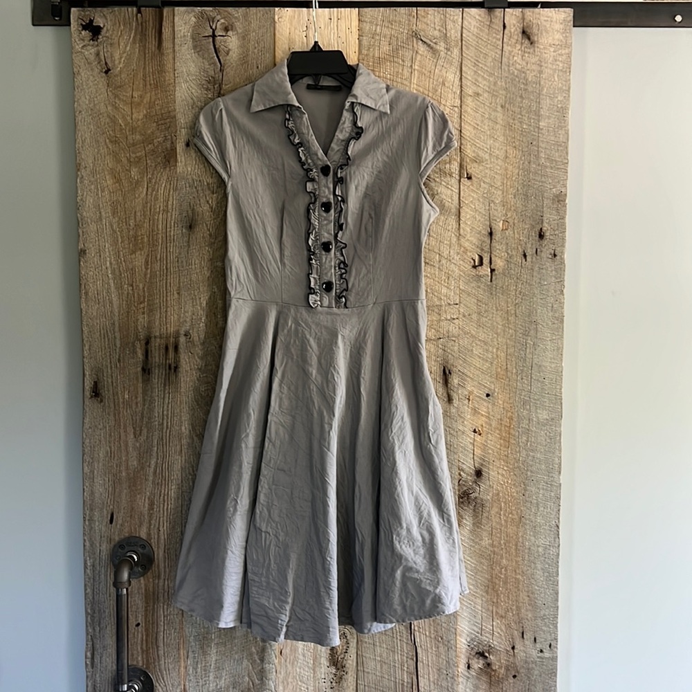 Pinup style dress, gray size XL